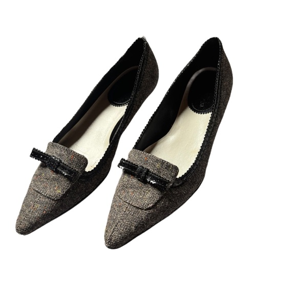 Enzo Angiolini Black / Brown Tweed Shoes - Picture 1 of 4